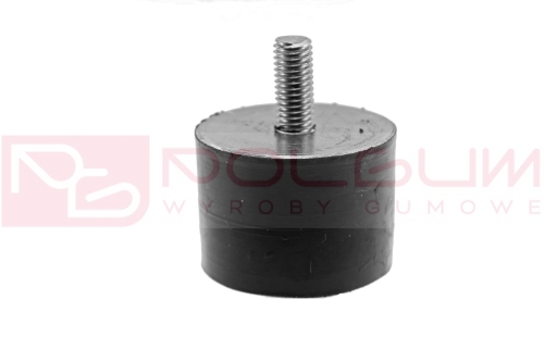 poduszka, stopka gumowa 30x30mm, z jednej strony szpilka  M8